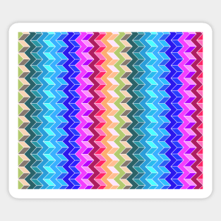 Striped 3D Geometric Design Sticker